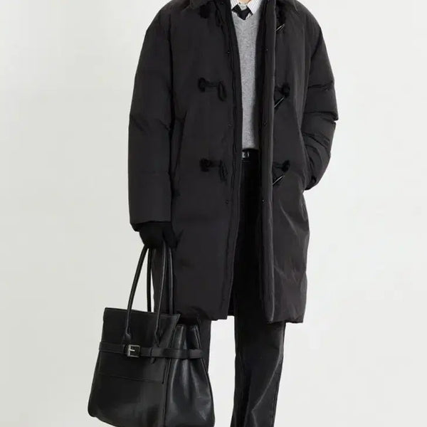 [BUNJANG] TNGT European Goose Down Duffle Long Padding Coat / TNGT 유러피언 구스 더플 롱 패딩 코트 100