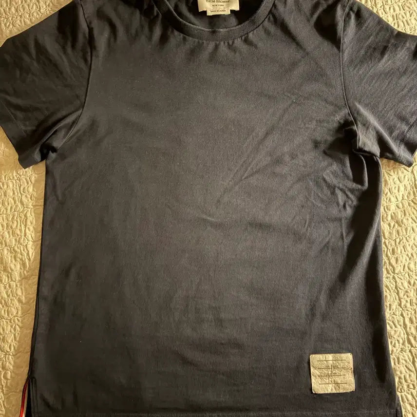 [BUNJANG] Thom Browne Navy Short Sleeve T-Shirt / 톰브라운 반팔 티셔츠 네이비