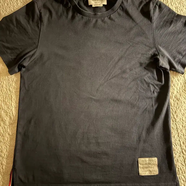 [BUNJANG] Thom Browne Navy Short Sleeve T-Shirt / 톰브라운 반팔 티셔츠 네이비