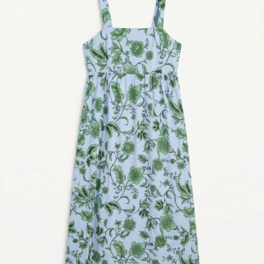 [BUNJANG] Zara Tropical Maxi Dress / 여성M/ 자라 끈 나시 휴양지 트로피칼 롱원피스 빈티지킹