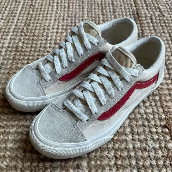 [BUNJANG] Vans Style 36 Ivory & Red (230) / [230]반스 스타일36 아이보리&레드