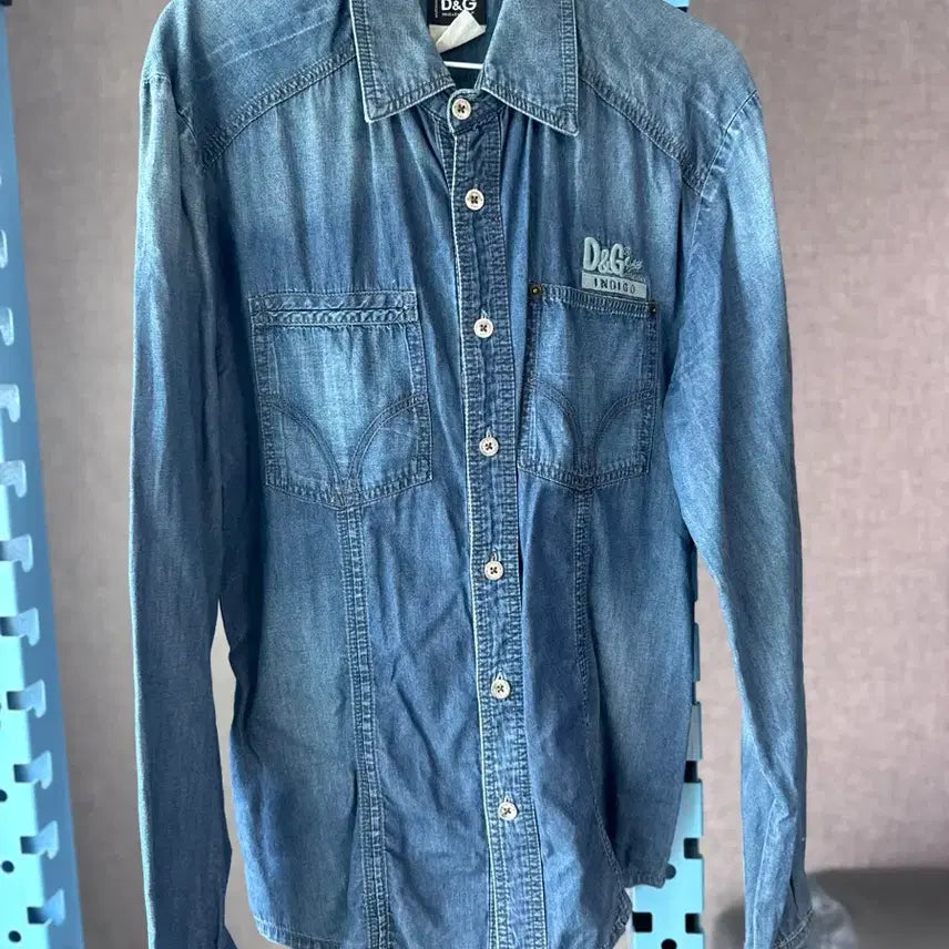 [BUNJANG] Dolce & Gabbana Denim Shirt - Men's/Women's Size M / D&G 돌체앤가바나 데님 셔츠 M 남녀공용