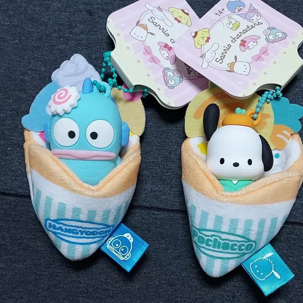 [BUNJANG] Hangyodon & Pochacco Crepe Keychain Set / 한교동  &  포차코