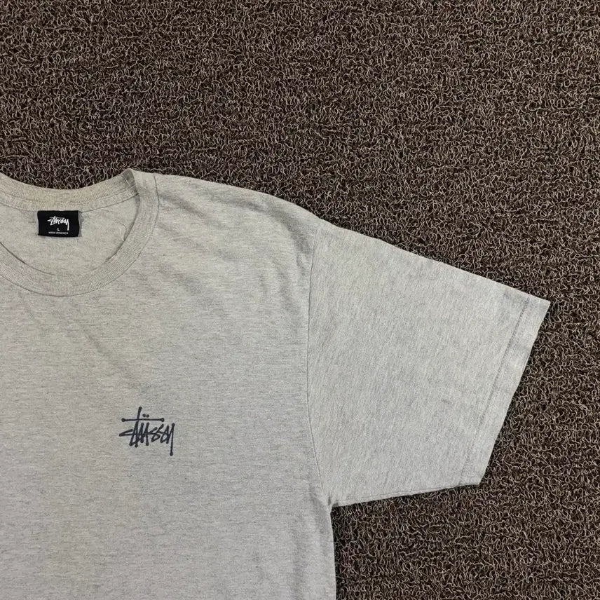 [BUNJANG] Stussy Basic Big Logo T-Shirt Grey / 스투시 베이직 빅로고 그레이 반팔티