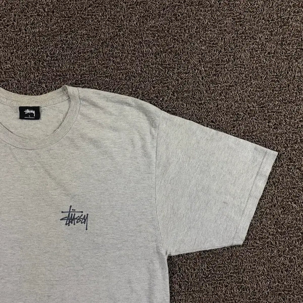 [BUNJANG] Stussy Basic Big Logo T-Shirt Grey / 스투시 베이직 빅로고 그레이 반팔티