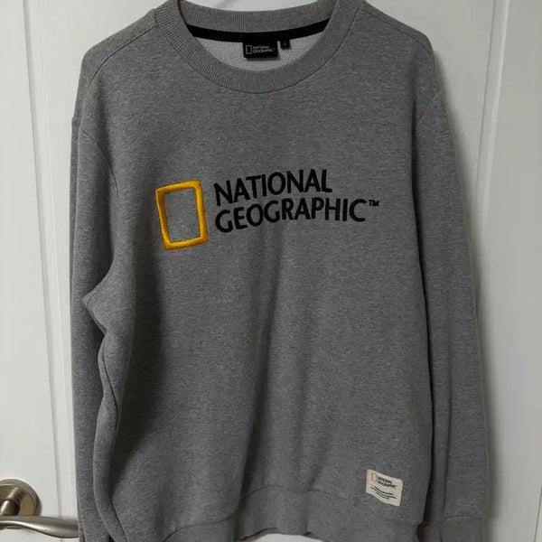 [BUNJANG] National Geographic Polhas Big Logo Sweatshirt / 내셔널지오그래픽 폴하스 빅 로고 약기모 맨투맨