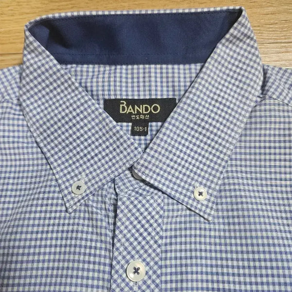 [BUNJANG] Bando Fashion Check Shirt Size 105 New / 반도패션 체크 남방 105 새제품