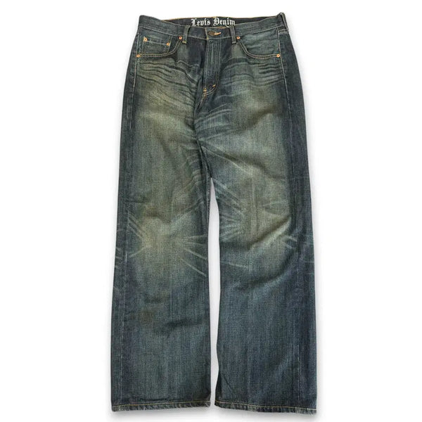 [BUNJANG] Levi's 520 Tapered Fit Vintage Washed Denim Jeans / (34) 00s 리바이스 520 테이퍼드핏 빈티지 워싱 진청 데님