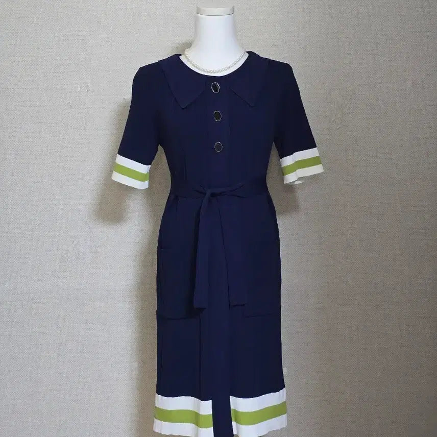 [BUNJANG] It MICHAA Knit Dress Navy / 잇미샤 니트 원피스