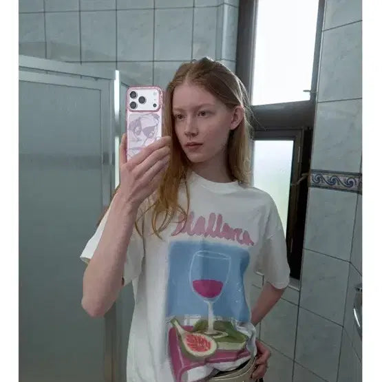 [BUNJANG] Kijun Vino Oversized Short Sleeve T-Shirt / kijun 기준 티셔츠 반팔 vino oversized tee s