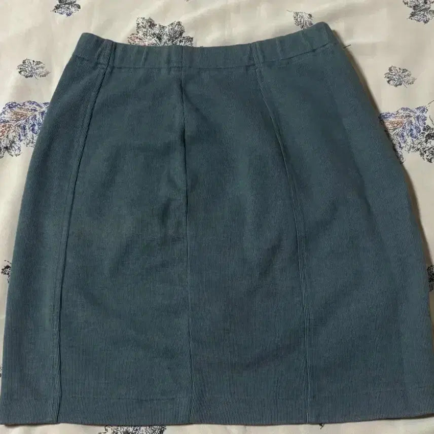 [BUNJANG] Corduroy Pencil Skirt Teal / 코듀로이 펜슬 스커트 틸 색상