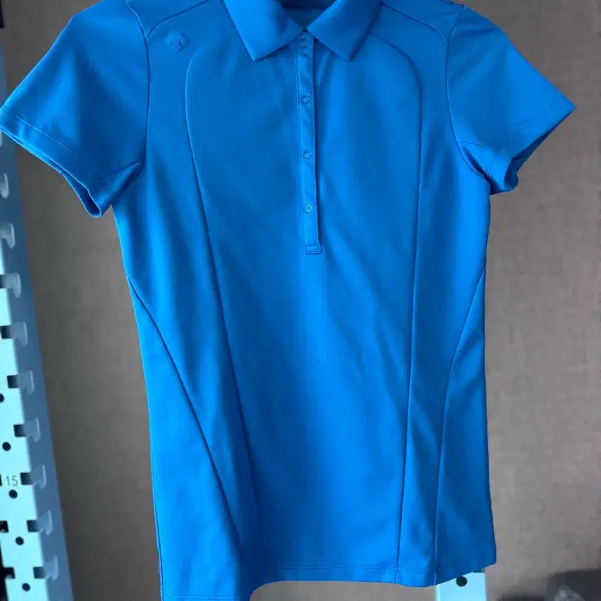 [BUNJANG] Descente Golf Women's Short Sleeve Polo T-Shirt L Blue / 데상트 골프 여성 반팔티 L 블루