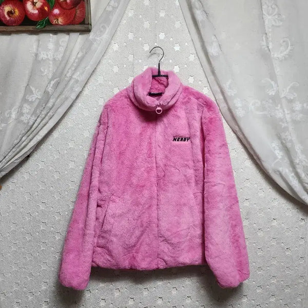 [BUNJANG] Nerdy Mully Oversized Fur Zip-Up Jacket / 널디 뮬리 오버핏 퍼집업 여성90~95