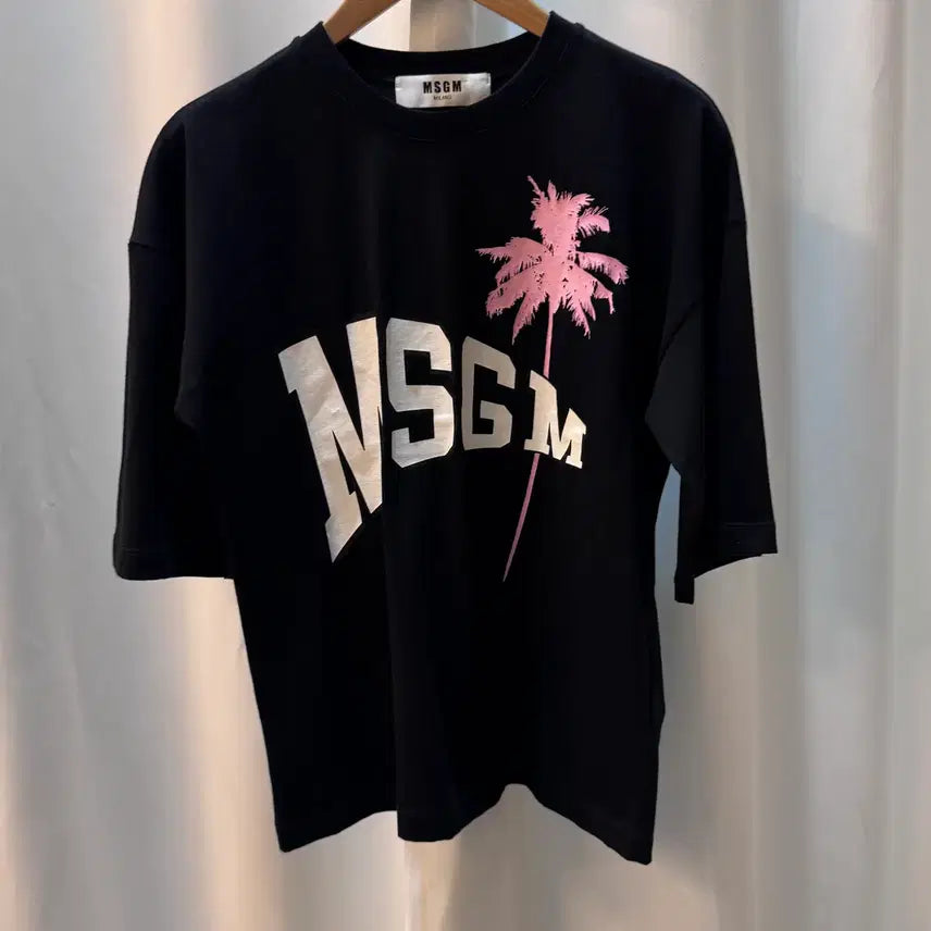 [BUNJANG] MSGM Milano Palm Tree Logo Sweatshirt Black / MSGM 밀라노 야자수 로고 맨투맨 블랙 38 (Made in Italy) A381