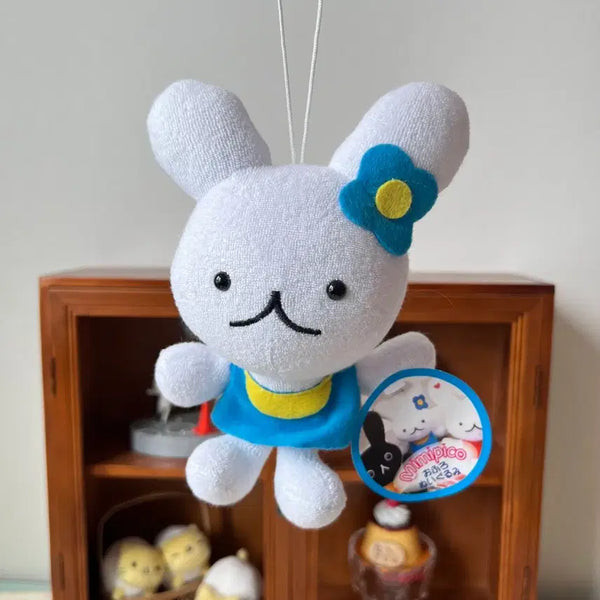 [BUNJANG] San-X Mimi Piko Usagi Rabbit Charm Plush / 산엑스 미미피코 우사기 토끼 키링 인형