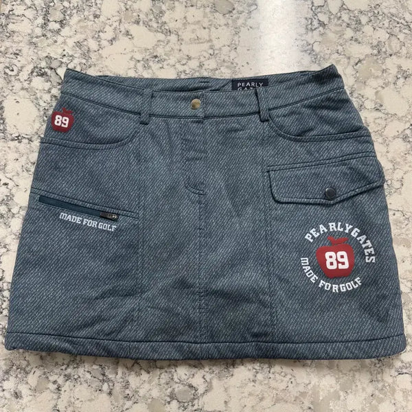 [BUNJANG] PEARLY GATES Quilted Padded Golf Skirt / 파리게이츠 골프웨어 패딩 스커트