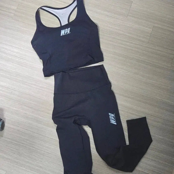 [BUNJANG] Wannabezfit WPG Fitness Top Bra Top + Leggings Set / 워너비즈핏 WPG 피트니스탑 브라탑+레깅스
