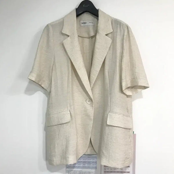 [BUNJANG] MIXXO Single Short Sleeve Jacket S / 미쏘 싱글 반팔 자켓 s 아마14%