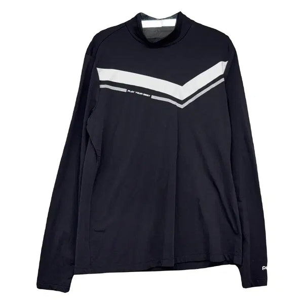 [BUNJANG] Ping Navy Golf Functional Long Sleeve Training T-Shirt 100 / 핑 네이비 골프 기능성 트레이닝 긴팔티 100