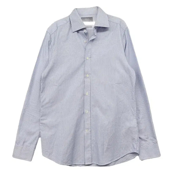 [BUNJANG] Andz Striped Light Blue Shirt 100 / 앤드지 스트라이프 라이트 블루 셔츠 100