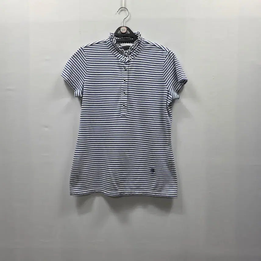 [BUNJANG] J.Ssen Sprite Pattern Frill Neck Detail Blouse 95 / 0193 지센 스프라이트 패턴 프릴넥 디테일 95
