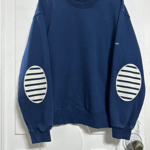 [BUNJANG] Saint James Bonbon Elbow Patch Sweatshirt M / 세인트제임스 봉봉 엘보 패치 맨투맨