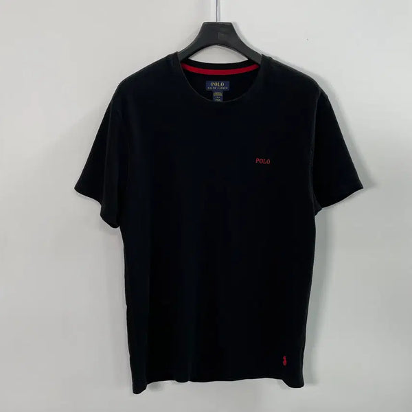 [BUNJANG] Polo Ralph Lauren Black Waffle Short Sleeve T-Shirt / 폴로 랄프로렌 블랙 와플 반팔티 (on.1642)