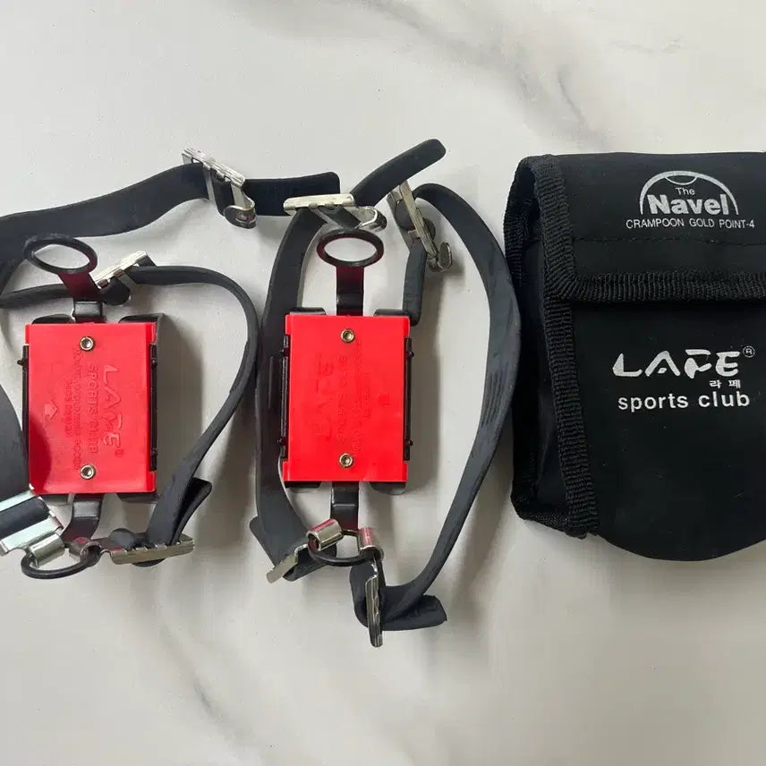 [BUNJANG] LAFE Sports Club The Navel 4-Point Crampons with Case / [정품] 라페 (LAFE) 스포츠 클럽 네이벨 4포인트 아이젠 / 전용 케이스 포함