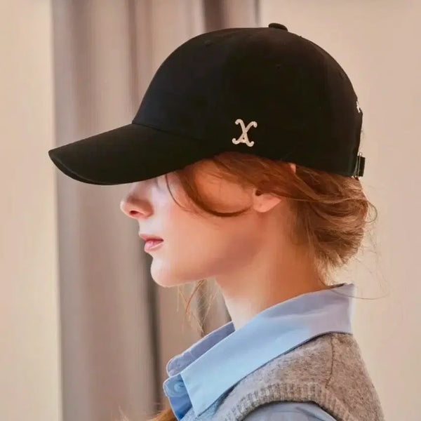 [BUNJANG] BAZAL VA Curved Stud Ball Cap Black / 바잘 VA 커브드 스터드 볼캡 블랙