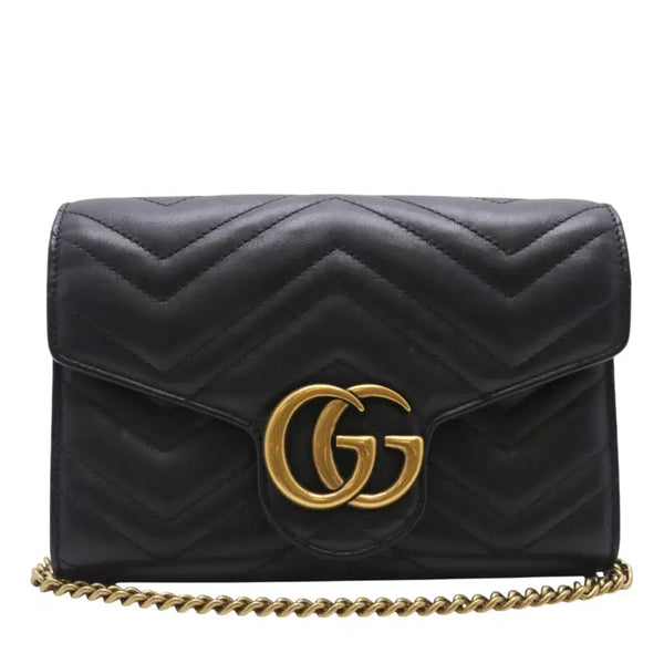 [BUNJANG] Gucci 474575 GG Marmont Matelassé Mini Chain Bag / [착한중고명품동래점] 구찌 474575 GG 마몬트 마틀라세 미니 체인백 상태 A