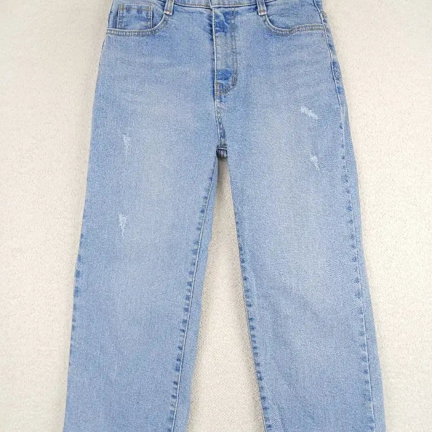 [BUNJANG] Women's Light Blue Wash Bootcut Jeans (Size S) / 여성 연청 속 밴딩 8~9부 부츠컷 청바지(S)