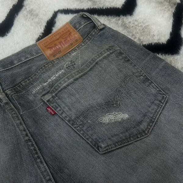 [BUNJANG] Levi's 501 CT Distressed Denim Pants (Size 34) / [34]리바이스501ct  데미지 데님 팬츠