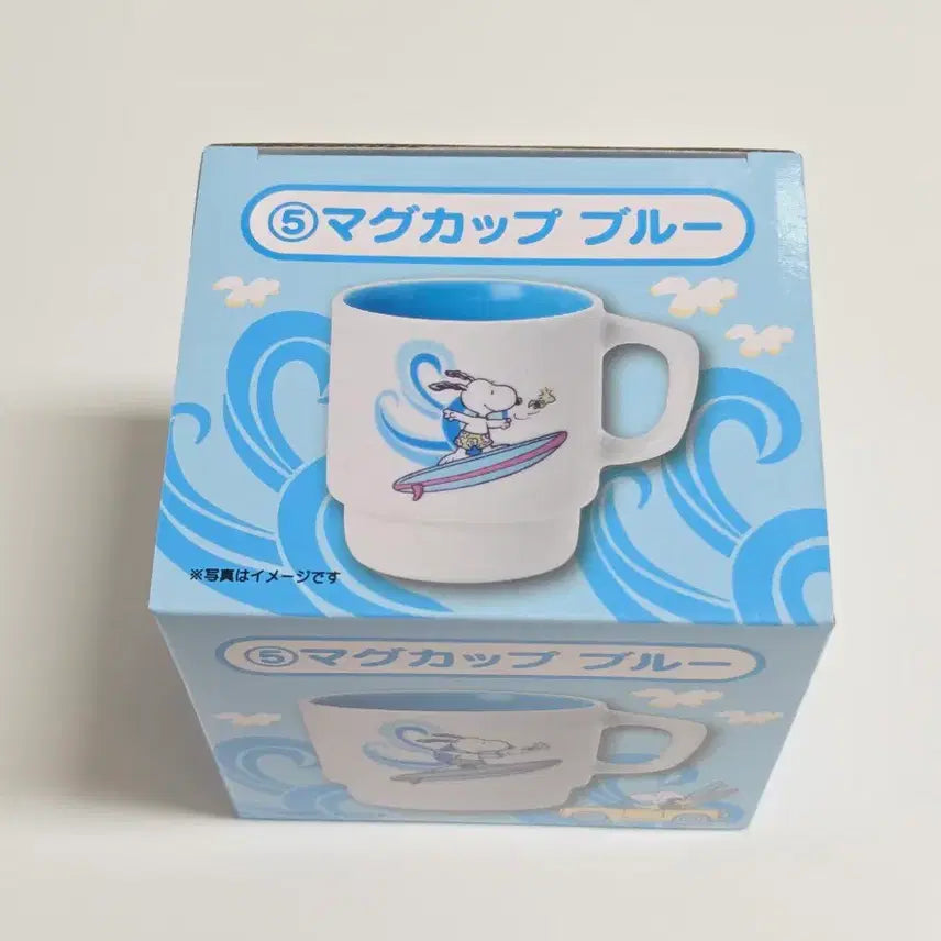 [BUNJANG] Snoopy Atari Kuji Prize #5 Surfing Snoopy Mug Cup / 스누피 신상 아타리쿠지 5번