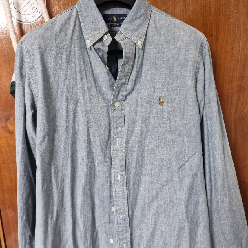 [BUNJANG] Polo Chambray Shirt / 폴로 샴브레인 셔츠
