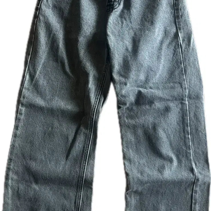 [BUNJANG] Grey Wide Denim Pants / 그레이 와이드 데님 팬츠