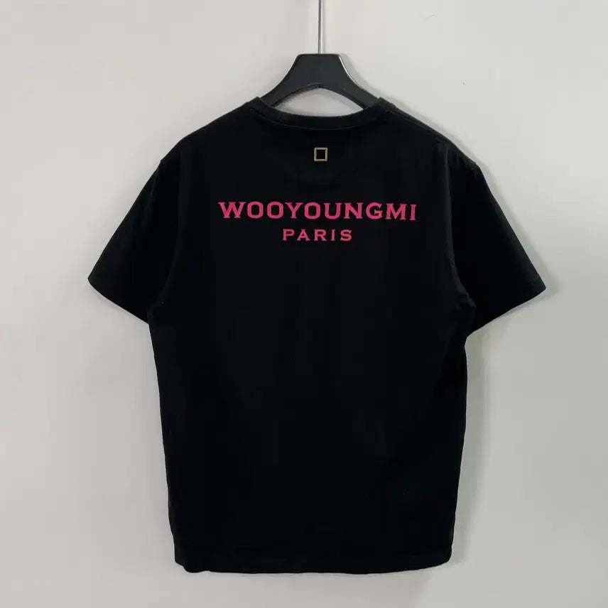 [BUNJANG] Wooyoungmi Black Big Logo T-Shirt / 우영미 블랙 빅로고 반팔티 (on.1645)
