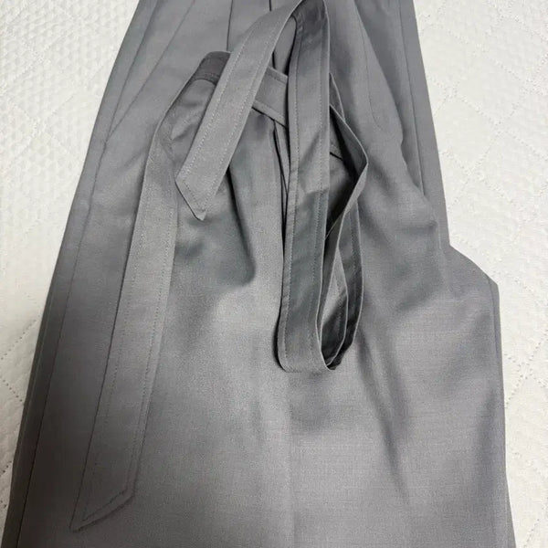 [BUNJANG] Osthe Belted Pin-tuck Slacks (Size S) / Osthe 오스더 벨티드 핀턱 슬랙스