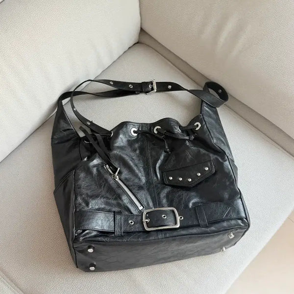 [BUNJANG] DEINET Stud Belted Mini Bucket Bag / 다이닛 숄더백 DEINET STUD BELTED MINI BUCKET BAG 다이닛