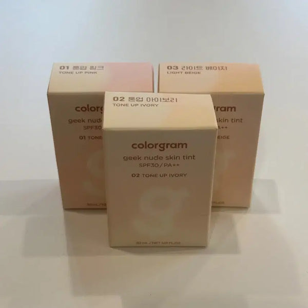 [BUNJANG] Colorgram GEEK NUDE Skin Tint SPF30 PA++ (01 Pink, 02 Ivory, 03 Beige) / 미개봉)컬러그램 긱누드 스틴틴트 01 핑크 / 02 아이보리 / 03 베이지