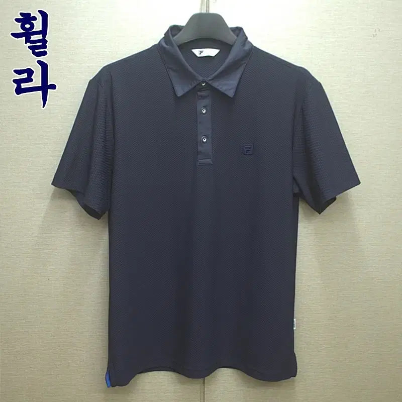 [BUNJANG] Fila Functional Short-Sleeve Polo Shirt Navy (Size 105) / 0473-휠라(105)기능성,반팔카라티셔츠/구제시장
