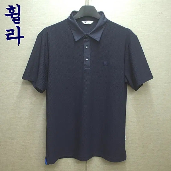 [BUNJANG] Fila Functional Short-Sleeve Polo Shirt Navy (Size 105) / 0473-휠라(105)기능성,반팔카라티셔츠/구제시장