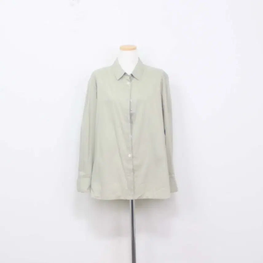 [BUNJANG] Beanpole Women's Casual Woven Shirt Khaki Size 90 / [정품] 빈폴 여성 캐주얼 셔츠 남방 우븐 신상 90사이즈 정인샵