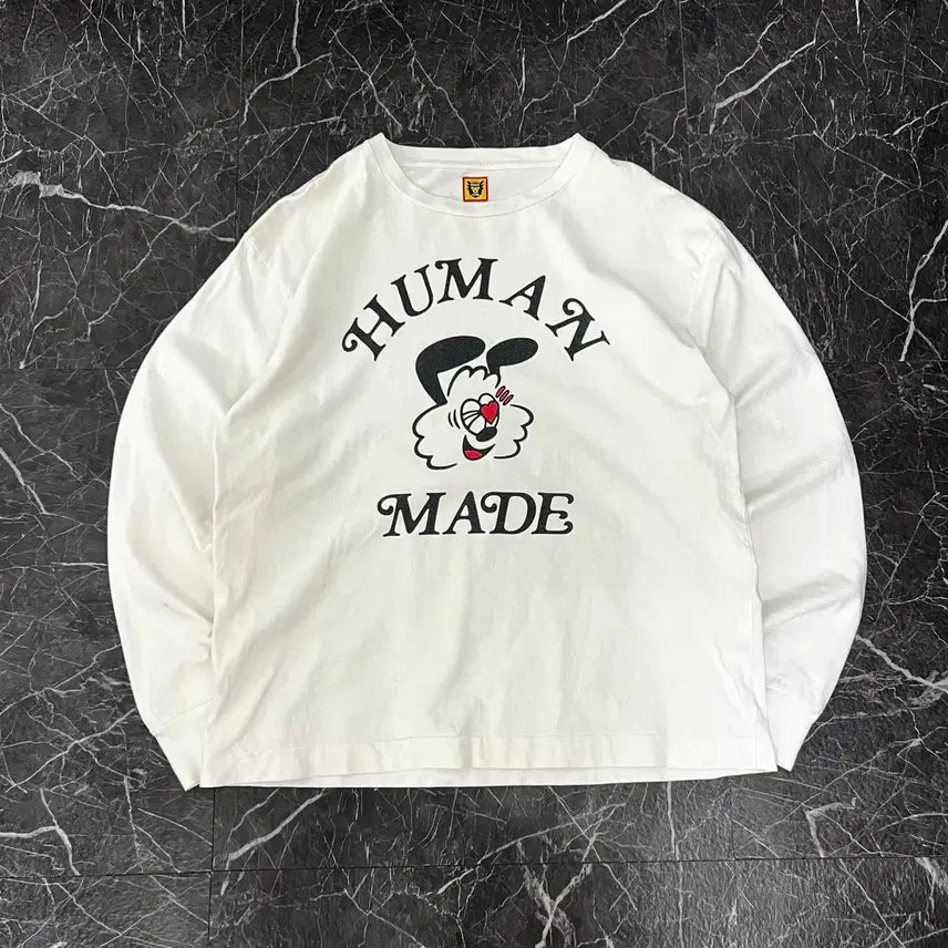 [BUNJANG] Human Made x Verdy Girls Don't Cry Valentine's Day Long Sleeve (L) / 휴먼메이드 x 베르디 걸스 돈 크라이 밸런타이데이 롱 슬리브