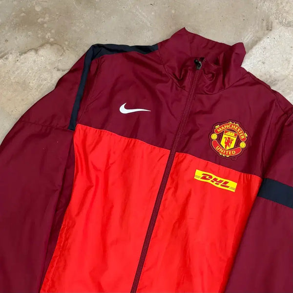 [BUNJANG] Nike Manchester United DHL Red Windbreaker (M) / M 나이키 맨체스터 유나이티드 DHL 레드 바람막이