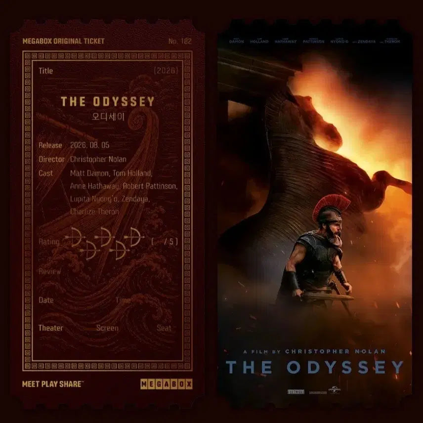 [BUNJANG] 2001: A Space Odyssey Original Ticket / 영화 오디세이 오리지널티켓