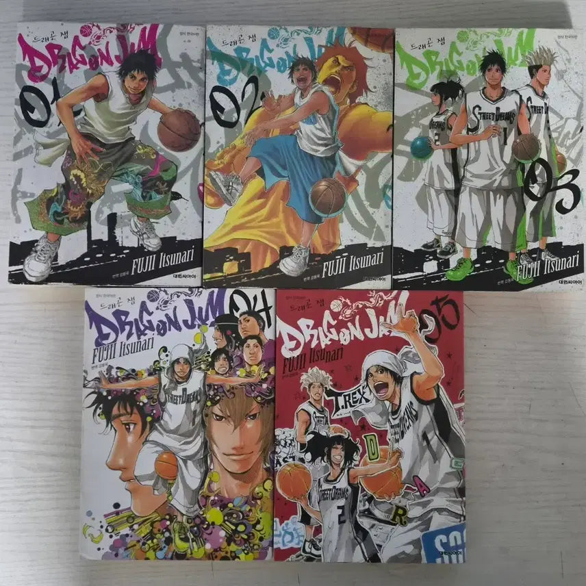 [BUNJANG] Dragon Jam Basketball Comic Book Set (Volumes 1-5) / [스트리트농구만화책] 드래곤 잼 총 5권 판매