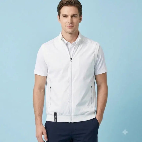 [BUNJANG] Lynx Men's Golf Vest White Size 100 / (새상품)Lynx 골프 남성 조끼 (화이트, 100)