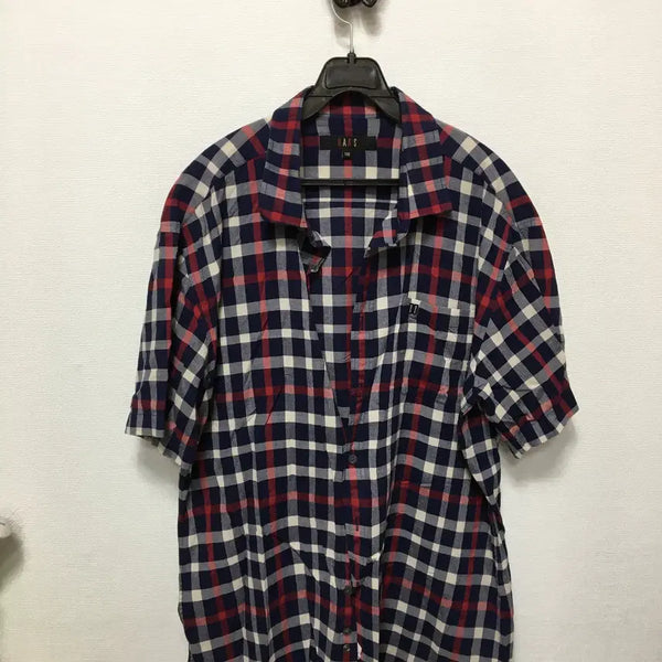 [BUNJANG] Daks Men's Short Sleeve Check Shirt / 닥스 남성 반팔 체크 남방 셔츠