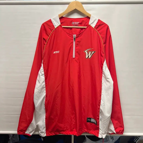 [BUNJANG] SK Wyverns Player Issued Training Red Windbreaker Warm-up 3XL / [정품/3XL] SK와이번스 선수용 트레이닝 레드 바람막이 웜업