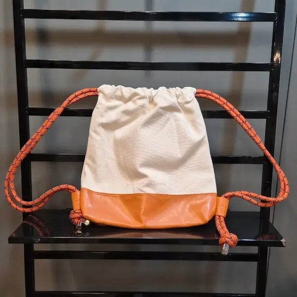 [BUNJANG] ULULU HAUS X SOOMHERE Collaboration Canvas String Bag / [29x33] 울루 X 숨어 콜라보레이션 캔버스 스트링백 3.5